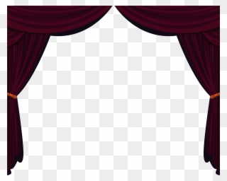 Drapes And Stage Curtains Clipart