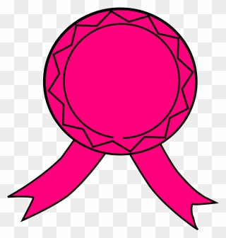 Pink Ribbon Clip Art - Pink Award Ribbon Png Transparent Png