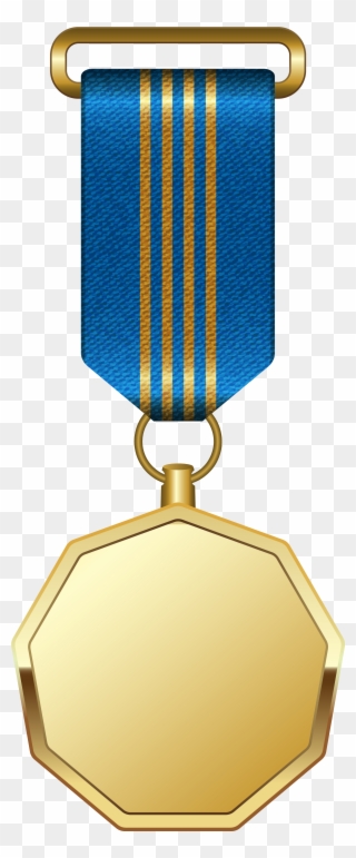 Gold Medal With Blue Ribbon Png Clipart Picture Gallery - Medal With Ribbon Png Transparent Png