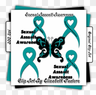 Sexual Assault Awareness Clip Art - Awareness Ribbon - Png Download