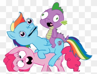 Mov, Animated, Pinkie Pie, Rainbow Dash, Safe, Spike - Rainbow Dash And Pinkie Pie Gif Clipart