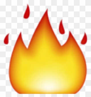 Flame Clipart Fire - Fire Emoji Transparent Background - Png Download