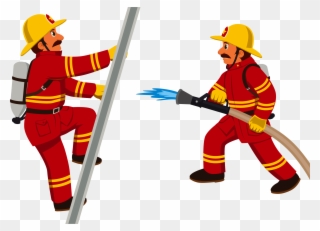 Freeuse Library Cartoon Fire Department Clip - Fire Fighter Clipart Png Transparent Png