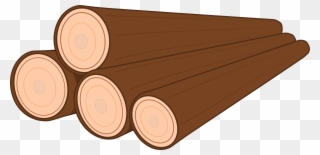 Clipart - Pile Of Logs Clipart - Png Download