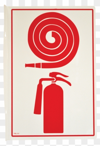 Fire Hose And Extinguisher Pictogram - Fire Hose Clipart