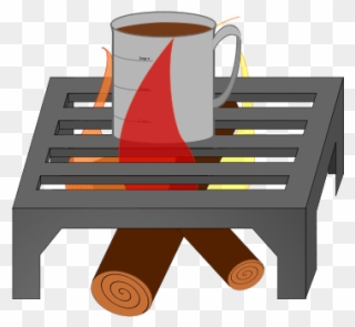 Free Coffee Cup Over Fire Grate - Drink Clipart