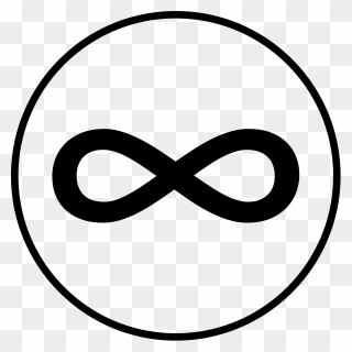 File Infinity In Circle Svg Wikimedia Commons Above - Circle With Infinity Symbol Clipart