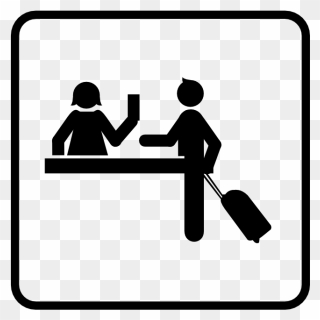 Check In Clipart Computer Icons Clip Art - Hotel Reception Logo Png Transparent Png