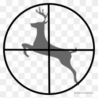 Deer Clipartblack Com Free Black White Images - Zeiss Zmoa 1 Reticle - Png Download