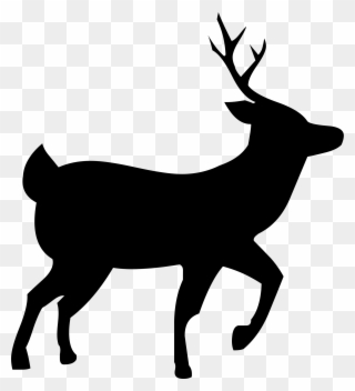 Big Image - Deer Silhouette Png Clipart