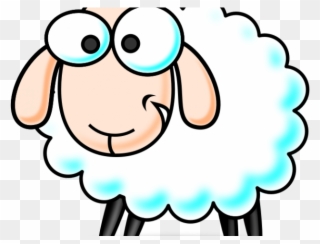 Sheep Clipart Cute - Custom Cartoon Sheep Throw Blanket - Png Download