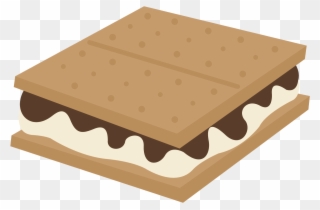 Black And White - Clip Art Smores Png Transparent Png