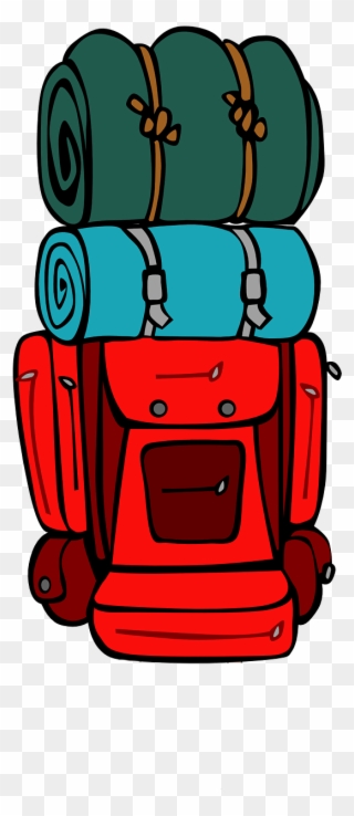 Camping Clipart Backpack - Backpacking Clipart - Png Download