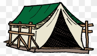 Changing To Night Clipart Tent Camping - Campsite - Png Download
