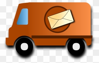 Mail - Postman Car Clipart - Png Download
