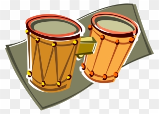 Image Black And White Stock Bongo Drums Clipart - Bongo Clipart - Png Download