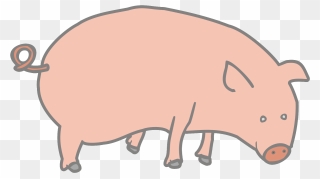 Pork Clipart Domestic Animal - Pig Clip Art - Png Download