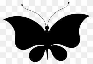 Free Photo Butterfly Silhouette Wings Animal Flourish - Desenhos De Borboletas Pretas Clipart
