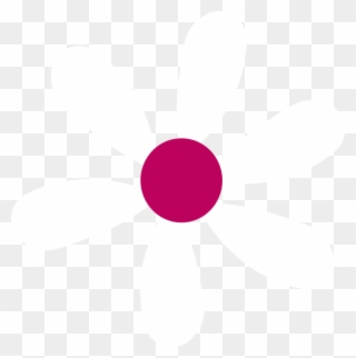 This Free Clip Arts Design Of Burgundy-white Daisy - Png Download