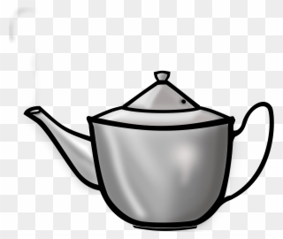 Metal Tea Pot Clipart, Vector Clip Art Online, Royalty - Tea Pot Clip Art - Png Download