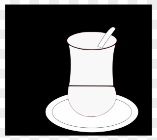 Coffee Cup Saucer Teacup Measuring Spoon - Saucer Clipart