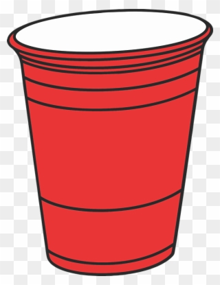 Drink, Empty, Container, Liquid, Glass, Solo Cup, Beer - Red Cup Vector Png Clipart