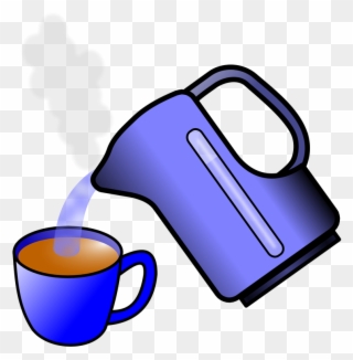 Hot Water Cliparts - Kettle With Cup Clipart - Png Download
