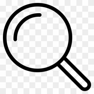 Search Magnifying Glass Icon - Shape Of Magnifying Glass Clipart