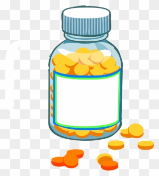 Transparent Background Pill Bottle Clipart - Png Download