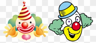 Cartoon Clip Art Circus Character - Cartoon Clown Face Png Transparent Png