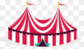 Circus Illustration Transprent Png Free - Carnival Circus Tent Png Clipart