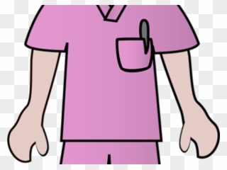 Nurse Clipart Person - Nurse In Scrubs Clipart - Png Download