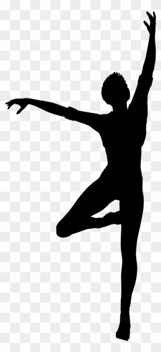 Dancing Woman Silhouette - Dancing Human Clipart