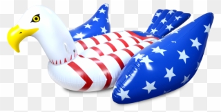 Giant Inflatable Bald Eagle Pool Toy Float Clipart