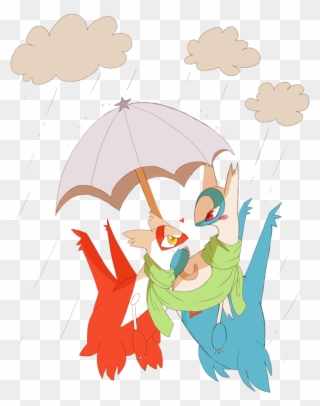 Latias And Latios W Umbrella Pokemon Pins, Pokemon Clipart