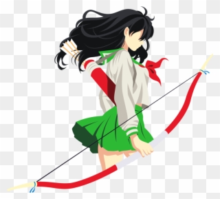 Kagome Kagomehigurashi Inuyasha Minimalist Girl Animegi Clipart