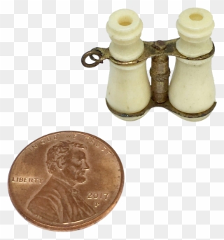 Antique Miniature Stanhope Binoculars Clipart