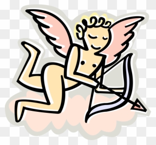 Vector Illustration Of Cupid Archer God Of Desire And Clipart