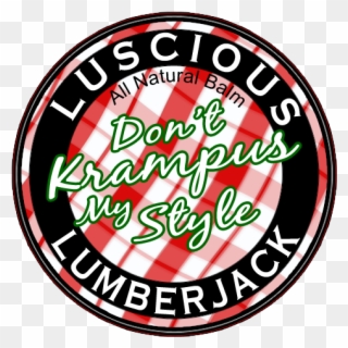 Krampus Seasonal Balm Label Clipart