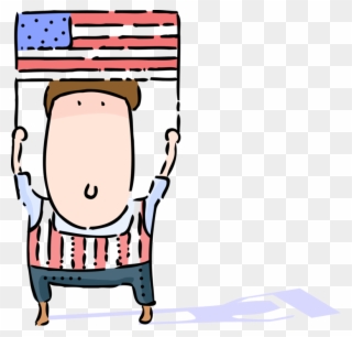 Vector Illustration Of Independence Day 4th Of July Clipart