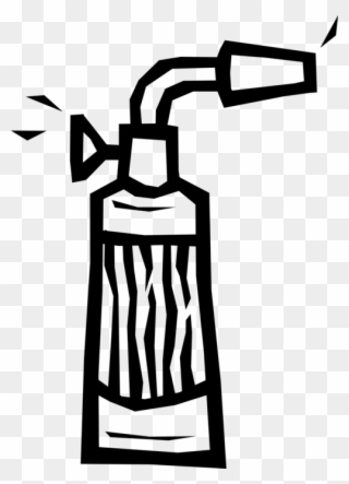 Vector Illustration Of Blow Torch Or Blowtorch Fuel Clipart