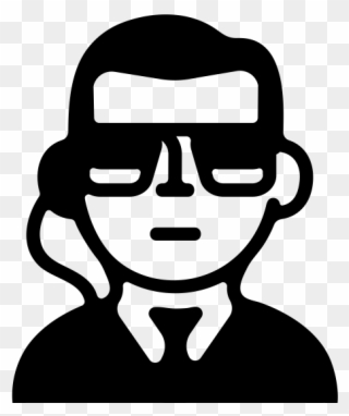 Bodyguard Rubber Stamp Clipart
