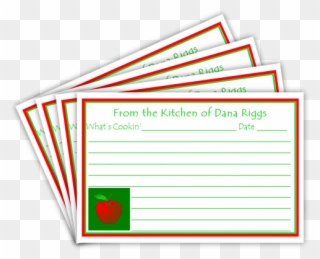 Apple Recipe Cards An Apple A Day Keeps The Doctor Clipart