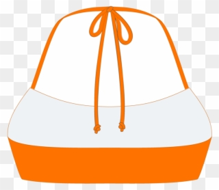 Wild Orange Halter Top Clipart