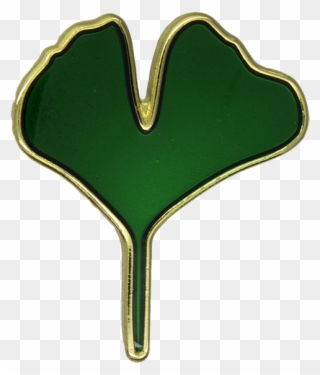 Ginkgo Biloba Leaf Pin Clipart