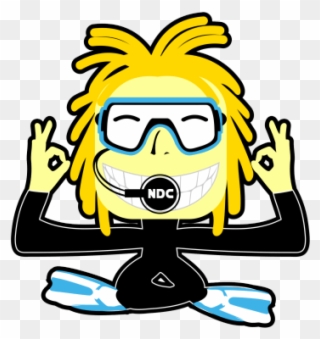 Smiling And Convinced Divers Clipart