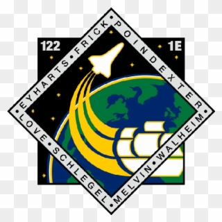 Nasa Sts-122 Mission Patch Clipart