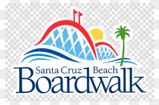 Santa Cruz Boardwalk Logo Clipart Santa Cruz Beach - Png Download