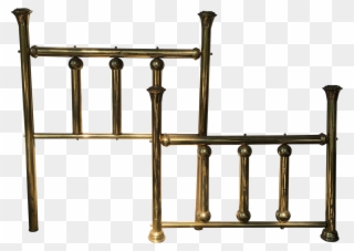 Clever Design Twin Brass Headboard Gold Etsy Vintage Clipart