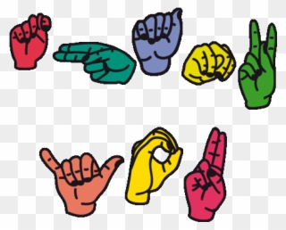 American Sign Language Thank You Sticker By Tim Colmant Clipart